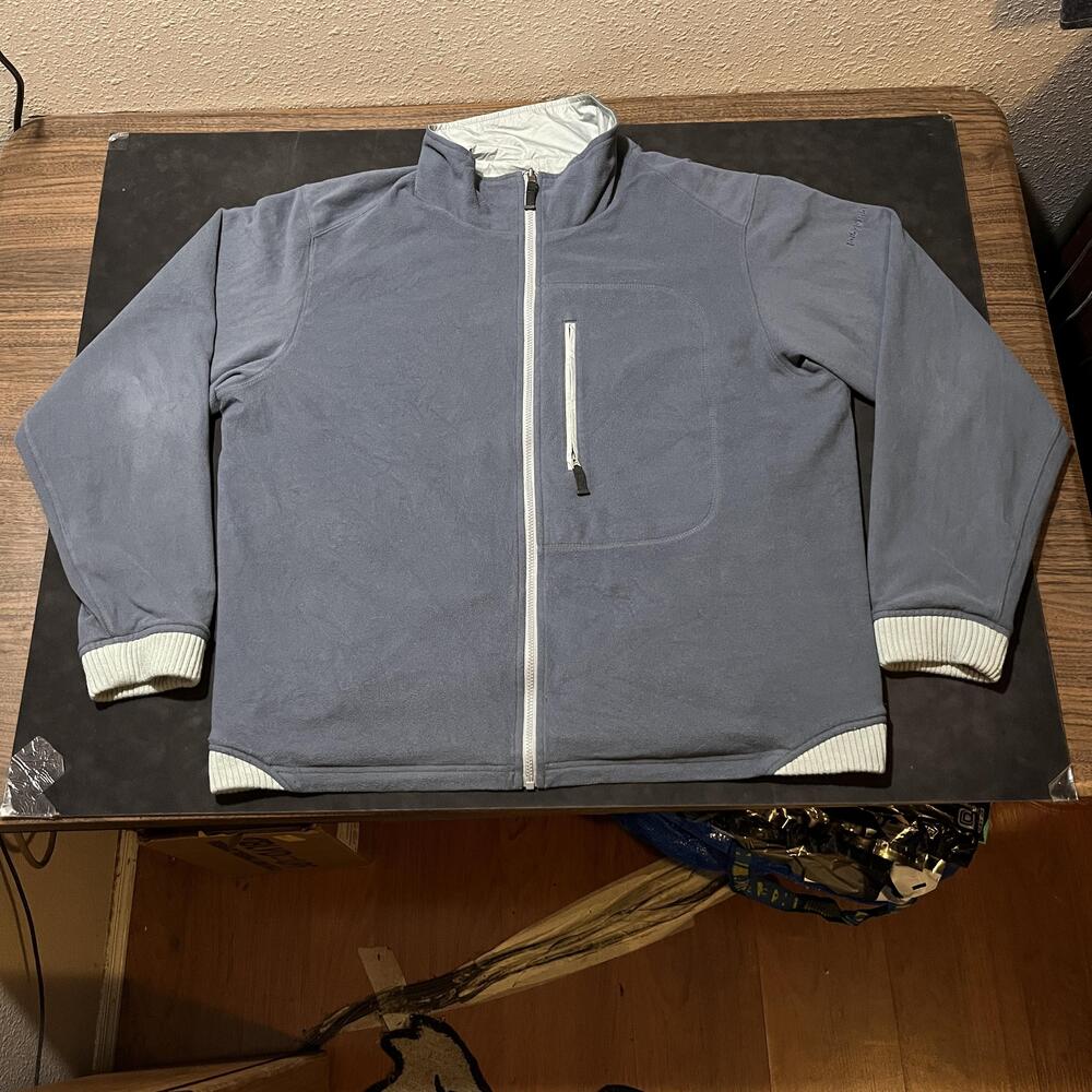 Patagonia Mars Shelled Synchilla Jacket Mens XL Navy Reversible Fleece Bomber